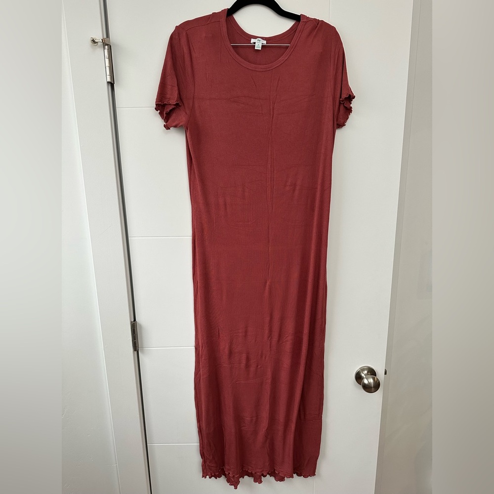 Dip Casual Rust Midi Dress